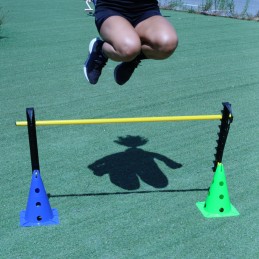 Regla con acople para cono de 32, 40 y 50 cm con soporte para pica y aro