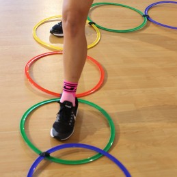 Escalera agilidad aros multicolor