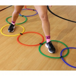 Escalera agilidad aros multicolor