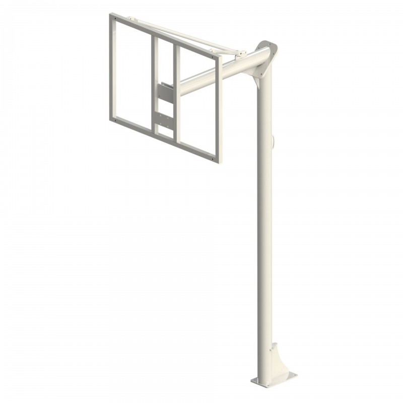 JUEGO CANASTAS ANTIVANDALICAS MINIBASKET NEW TUBO 114 MM LACADA -INCLUYE AROS, REDES Y TABLEROS-