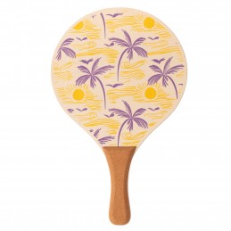 Juego de palas de playa de madera con pelota softee palm