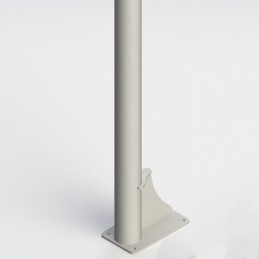 Jgo canastas antivandalicas baloncesto new tubo 114 mm lacada -incluye aros, redes y tableros-