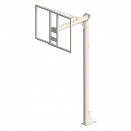 Juego canastas antivandalicas minibasket new tubo 114 mm lacada -incluye aros, redes y tableros-