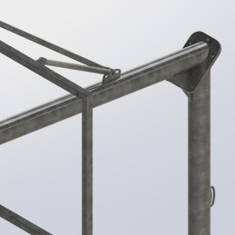 Jgo canastas antivandalicas baloncesto new tubo 114 mm galvanizadas -incluye aros, redes y tableros-