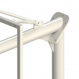 Juego canastas antivandalicas minibasket new tubo 114 mm lacada -incluye aros, redes y tableros-