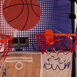 Juego baloncesto 2 canastas