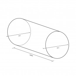 Figura cilindro 120x30 cm ø   