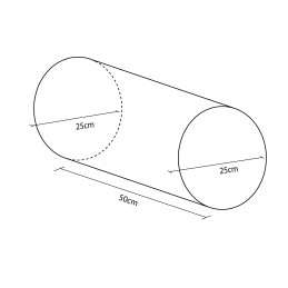 Figura mini cilindro 50x25 cm ø