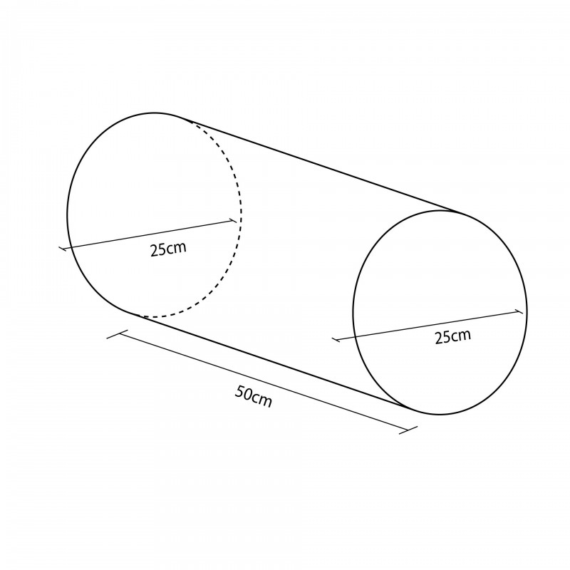 Figura mini cilindro 50x25 cm ø