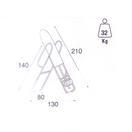 Dimensiones tabla inversora de inversión postural T1500N