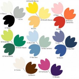 Gama de colores para el tapizado de Cojines cuña juego 50 x 14 x 32 cm. (A4445)