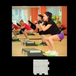 Esquina para remate de pavimento o suelo gimnasio aerobic piezas de  12X12X1 cm