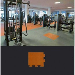 Esquina de remate para suelo gimnasio fitness 12x12x1,5 cm