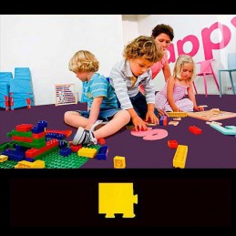 Esquina para remate de suelo en área de juegos infantiles 12x12x2 cm