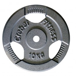 Disco hierro fundido con agarres levantamiento pesas diámetro 30 mm 