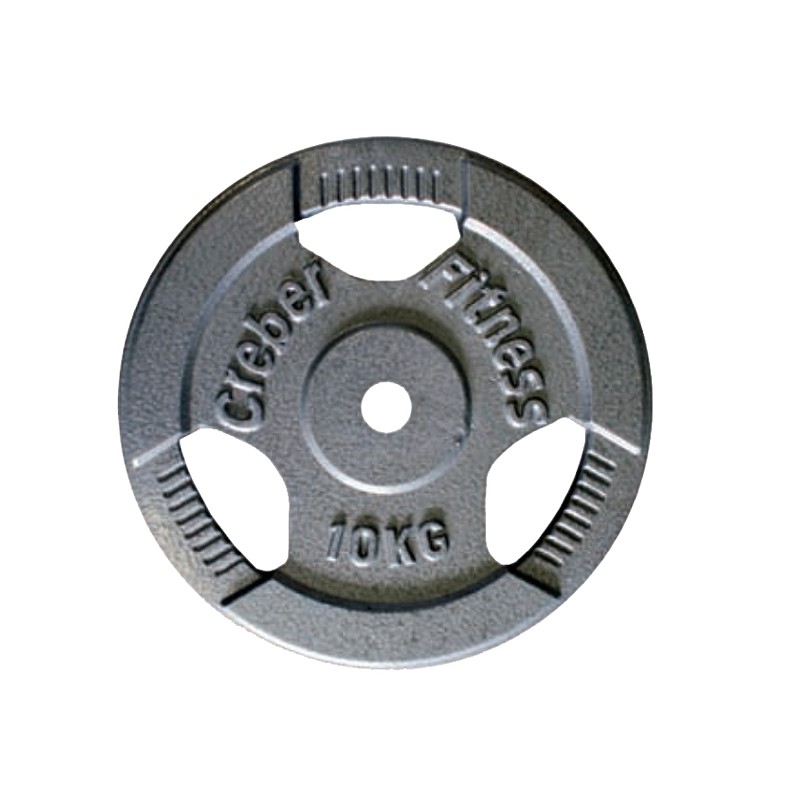 Disco hierro fundido con agarres levantamiento pesas diámetro 30 mm 