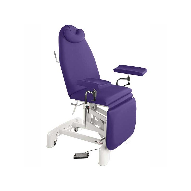 Sillón eléctrico para diálisis y extracciones 3 cuerpos Ecopostural C3569T19 convertible en camilla