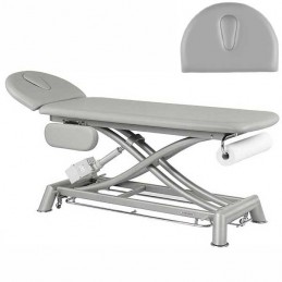 Respaldo de la camilla eléctrica de 2 cuerpos con estructura de tijera Ecopostural C7924T10 para tratamientos, masajes y terapia