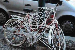 Evitar el robo de piezas de la bicicleta
